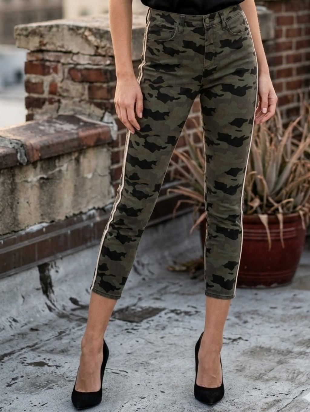 L'agence Margot High Rise Skinny Camo